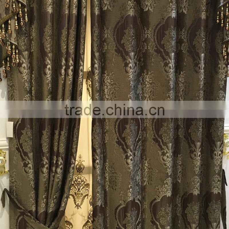 PRS-963 momoda luxury home decorations french retro antique curtain with sheers and valance arabian curtain fabric
