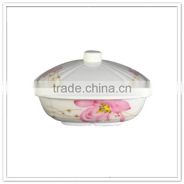 Excellent houseware daily needs plastic food serving large melamine storage bowl with lid