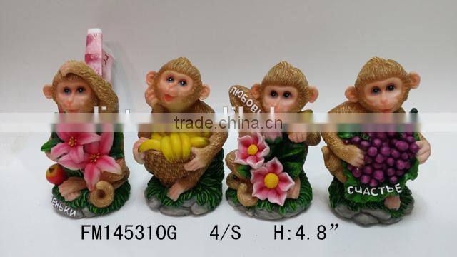 Resin 2016 Newest Russian Monkey Shape Fridge Magnet