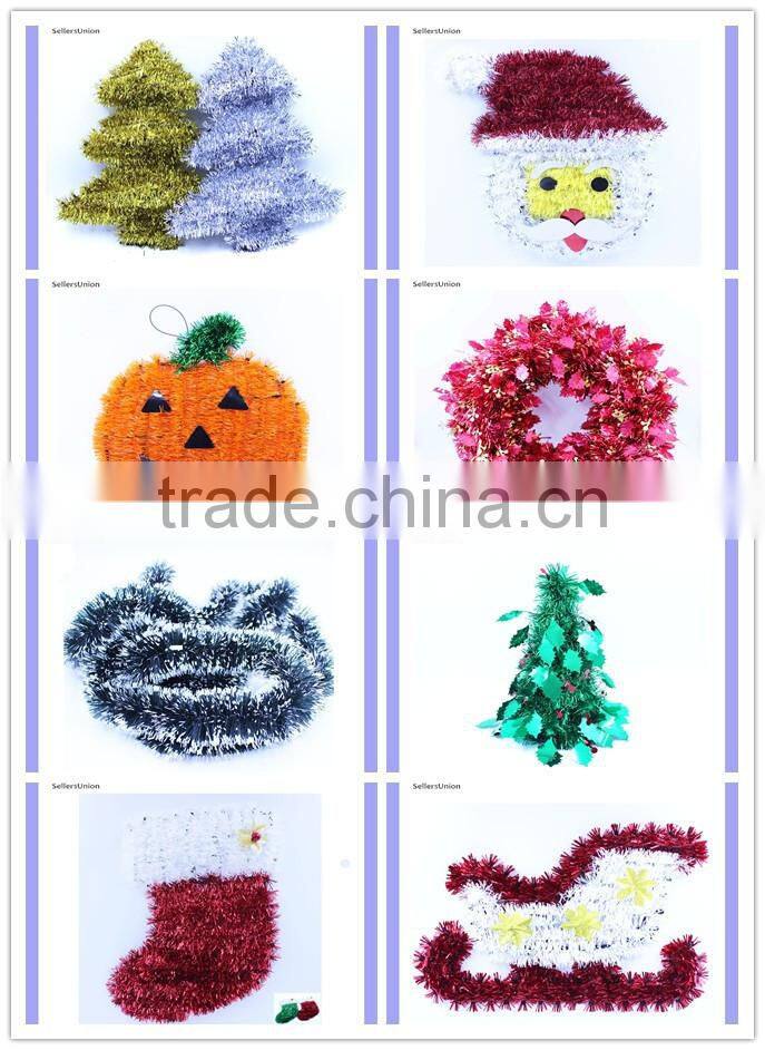 Natural Christmas Garland Decoration Pine Cones & Red Berries Decorated Garland