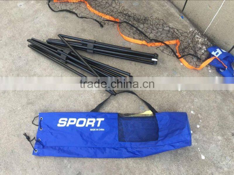 factory sales new5.18m height and wide adjustable badminton net tennis volleyball net with stand /frame portable and movable