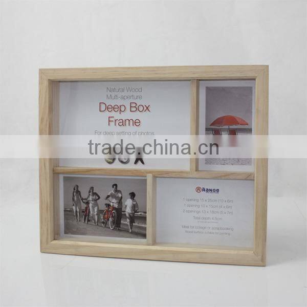 Customize home decoration wooden photo picture frame for sale W09A012