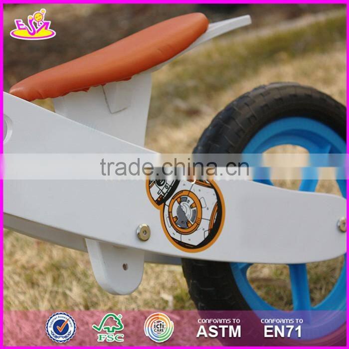 2017 New design best toddlers wooden balance bike for 2 year old W16C165
