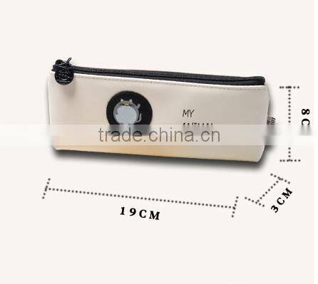 2017 trending products Full color High quality pu pencil case for teenagers for school