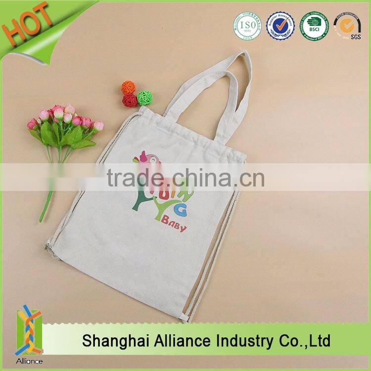 Wholesale high quality fashion plain blank custom printed cotton canvas tote bag