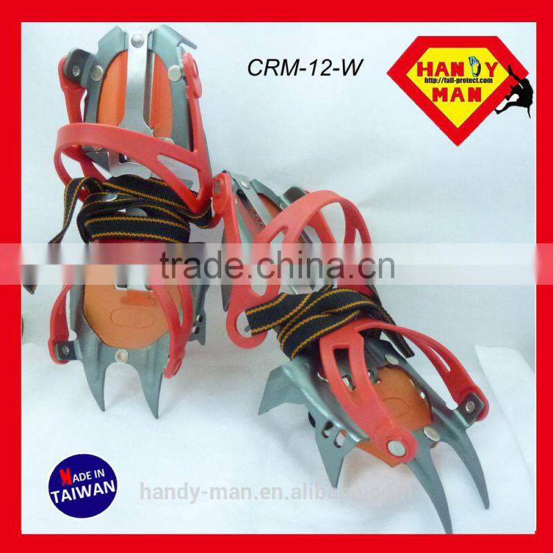12 Points Strap on Ice Climbing Ice traction snow shoe ccrampons Crampon
