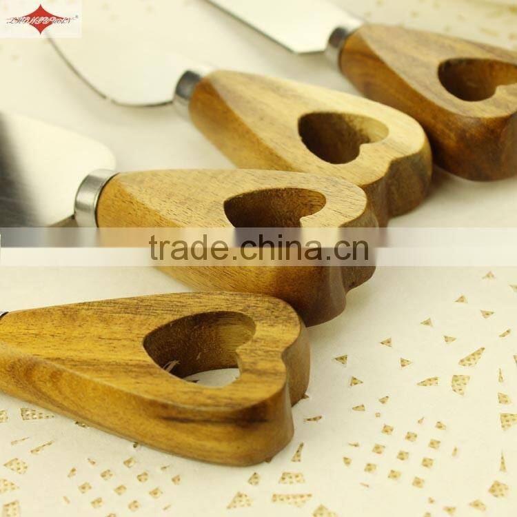 ZY-B9006 4pcs wood handle cheese knife set cheese cutter set cheese tools set