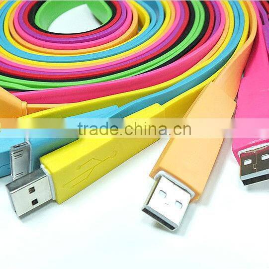 Colorful USB Phone Charger Data line for phone4 phone pad2 3