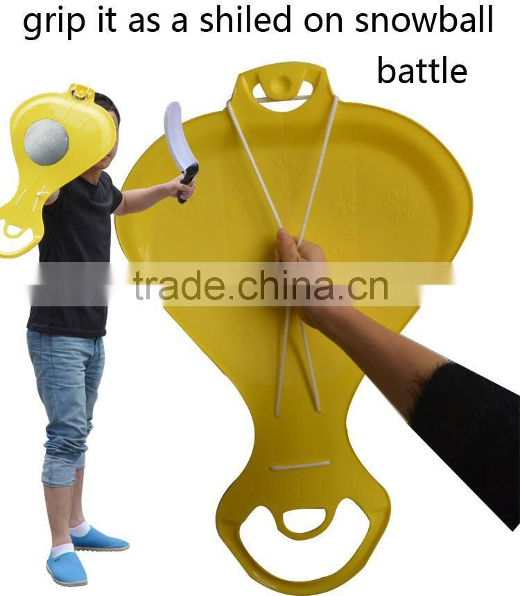 connected snow sled with rope for more person mini snow slider snow glider snow sledge