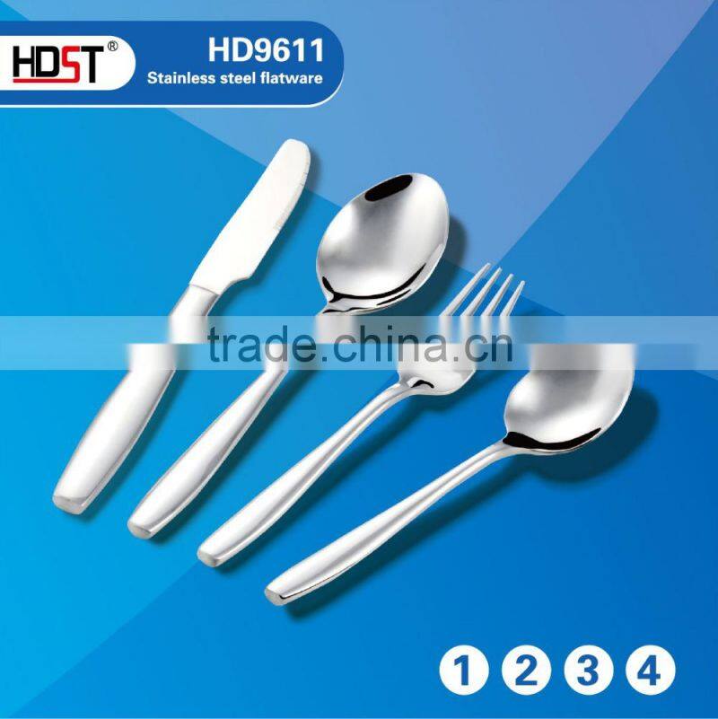 Arabia style Blue plastic handle flatware;kitchen cutlery products china
