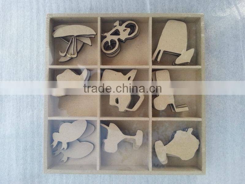 MR & MRS wooden sticker ,Wooden Heart Sticker for weddings