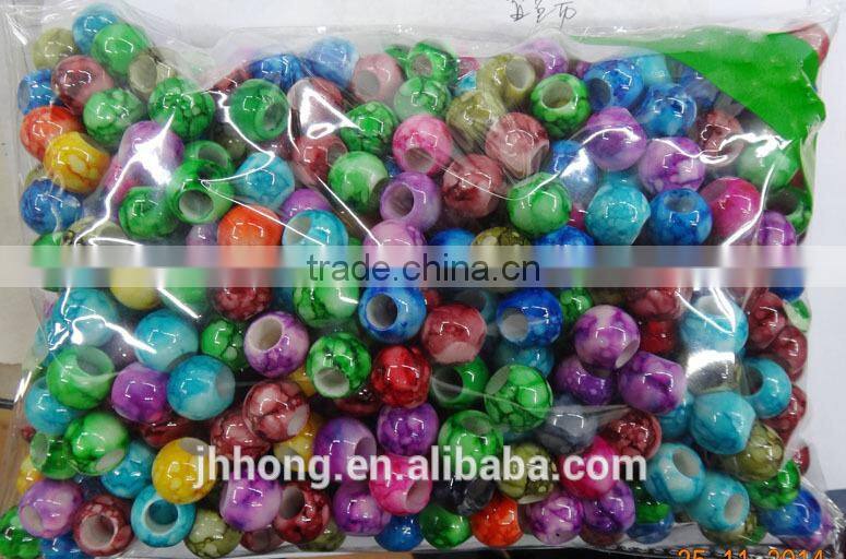 newest product for 2014 resin round shape strip beads