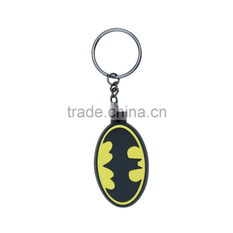 High quality beautiful promotional cute popular gifts colorful design keychains silicone keychain keyring