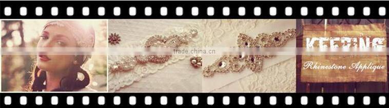 wholesale bridal rhinestone appliques WRA-773