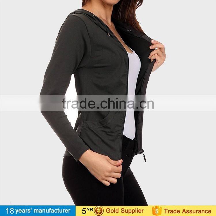 Women Autumn Sweater Thicken Embossed Print Pullovers Zipper Hoodie Moleton Coat