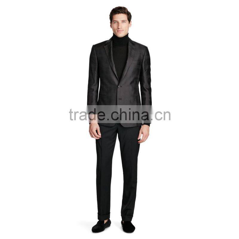 High quality Business Casual Men Suits Formal Blazer Neck Designs