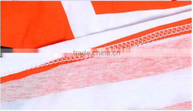 women big size red and white striped t-shirt short and long sleeves