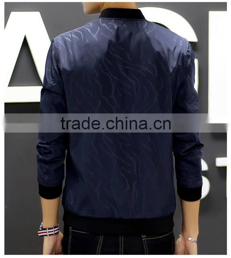 SZXX Latest Customized Printing design Deep Blue coat mens jacket