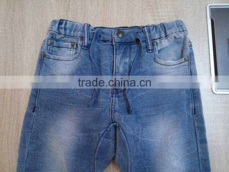 GZY High quality fulli size raw denim jeans for kids