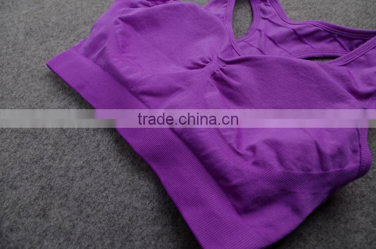 GZY 2015 wholesale hot sell girl sport seamless hot sex women's sports bra xxx