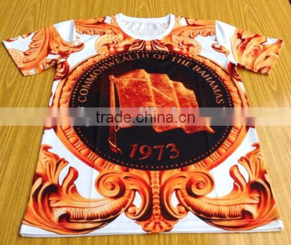 Dry T Shirts 100% polyester Custom Printing Men's t shirts
