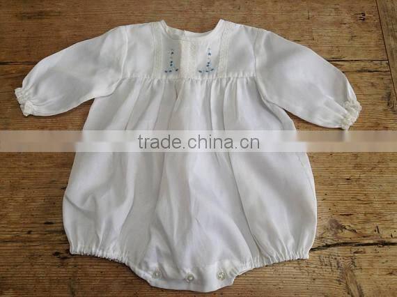 2017 New Design Summer Lace Baby Girls Bubble Romper With Bow