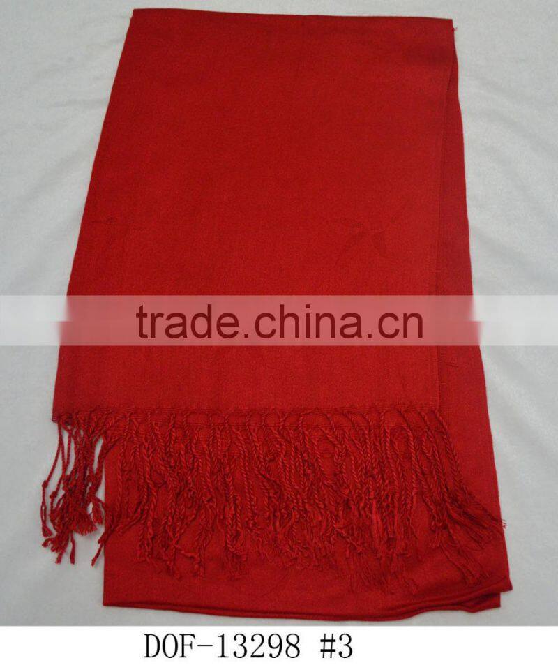 2015 Fashion lady classic hot popular plain soft bamboo fiber viscose shawl scarf