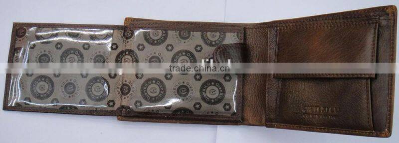 Fashion cowhide Genuine leather wallet