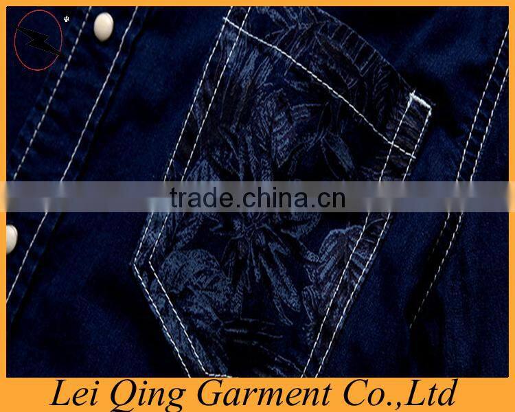 Denim Shirt Mens Jeans Button Up Denim Shirt