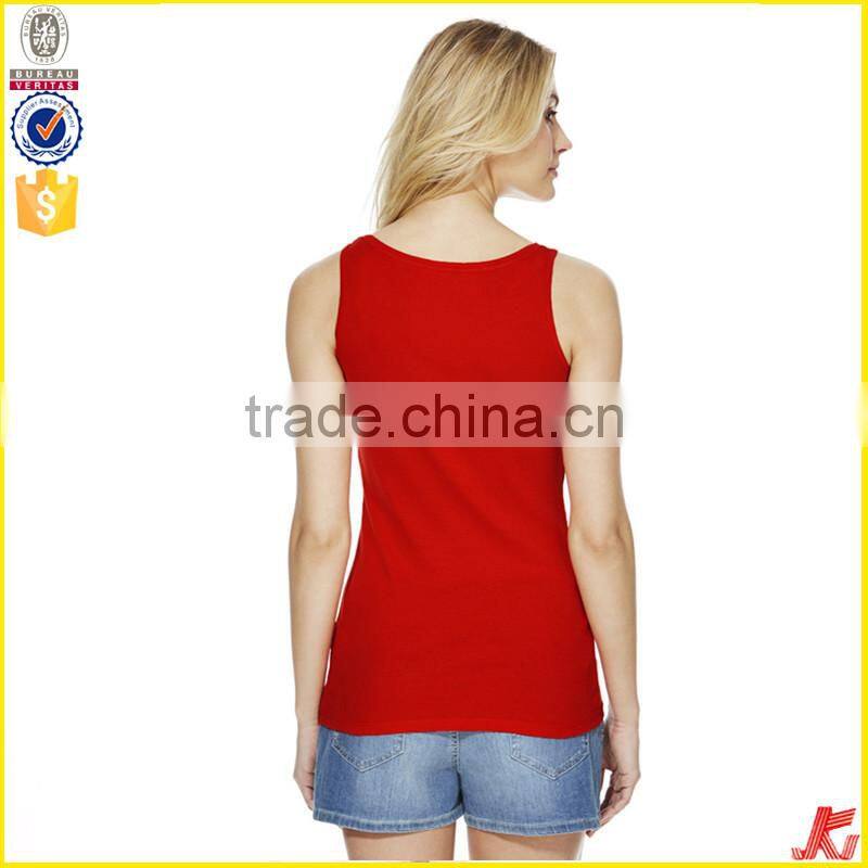 Low neck women cotton lycra tank tops