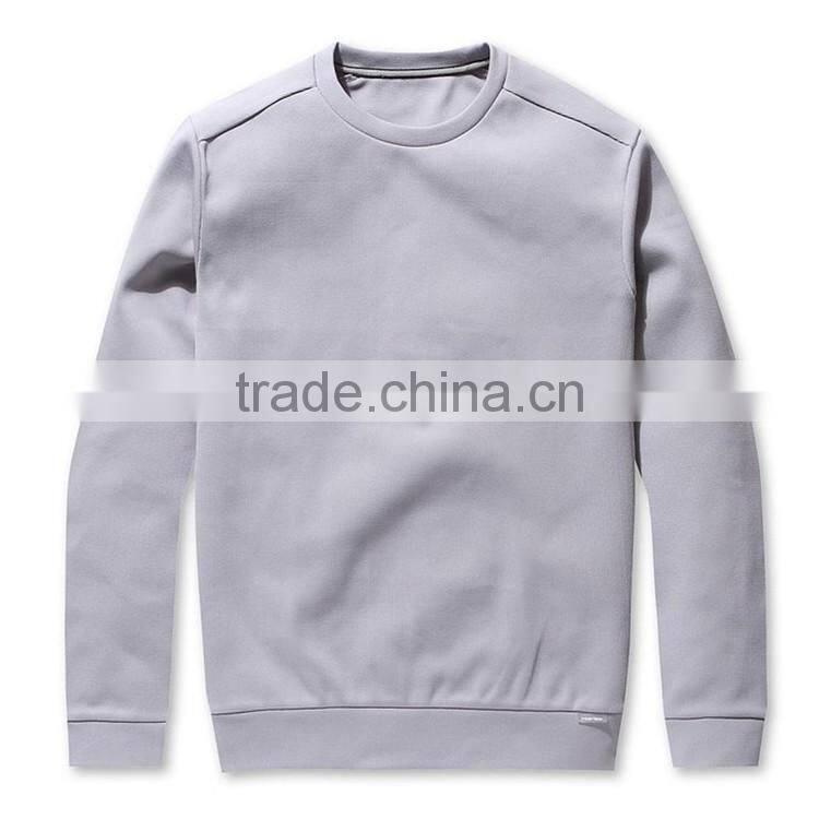 2016 latest design wholesale fleece crew neck custom mens sweatshirt