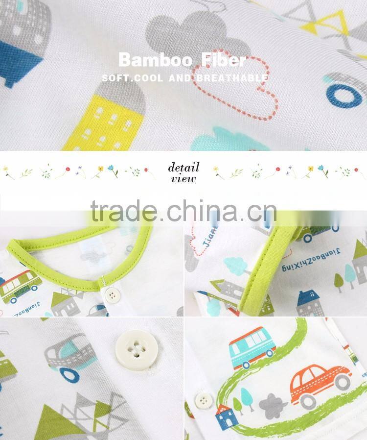 Wholesale unisex fashion design natural cotton fiber 2 pieces matching baby clothing set