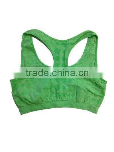 jacquard seamless sport racerback tank top with removeable pad