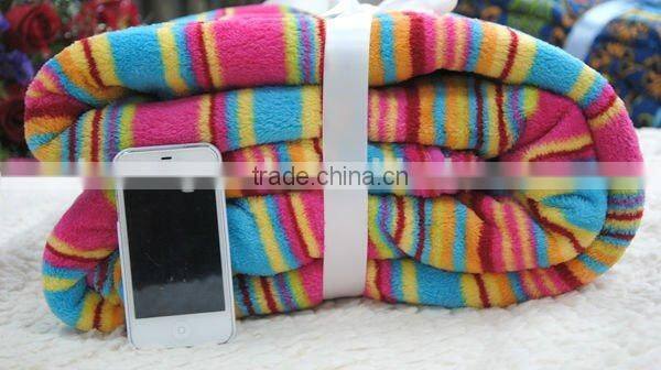 Unisex Wholesale 100% polyester fleece coral blanket