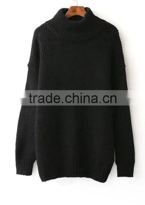 EY0900S Women Casual Loose Knitted Turtleneck Women Sweater