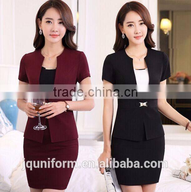 custom factory price fashion chantilly beautiful burgundy flight attendant uniforms