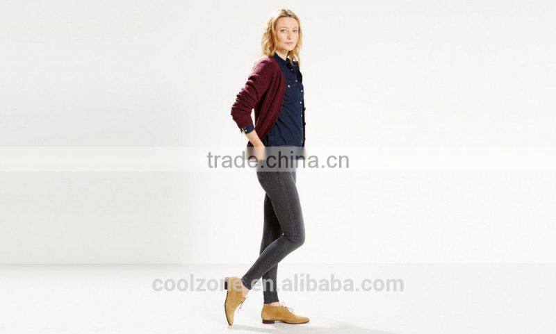 2015 new arrival high quality comfortable cotton woman jean