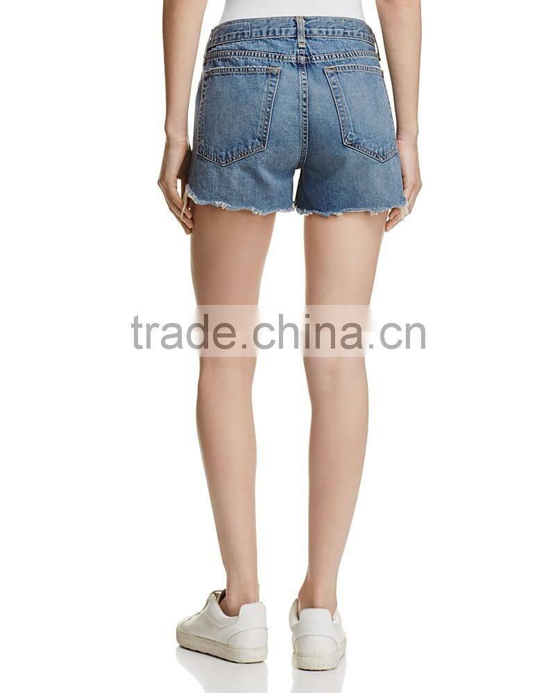 Newest hot sale women denim jean short trouser cutoff shorts for girl lady pant