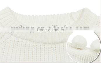 Latest New Style Children Wear Pom Pom Sweater