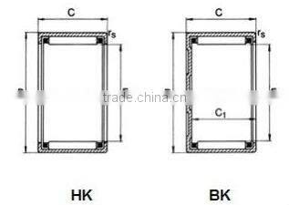 3V1-60211-0 HK1516 Drawn cup needle roller bearing for motorcycle
