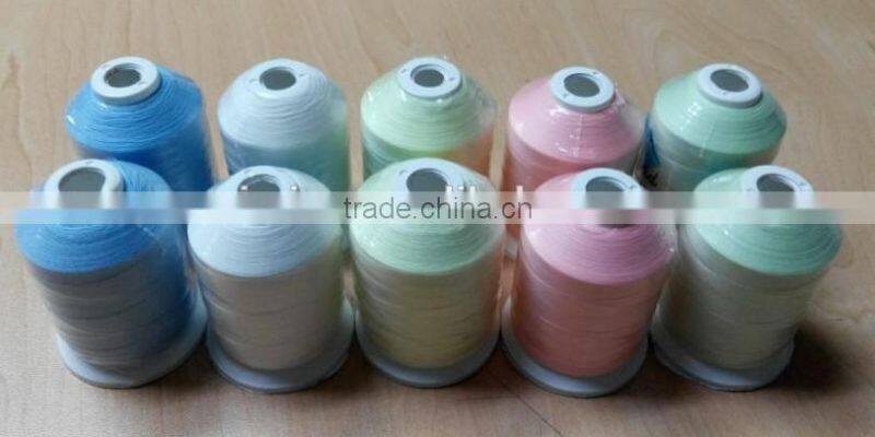Hot New Glow in the dark thread luminous embroidery thread 1000m *50 PCS, 5 popular colors , Free Shipping
