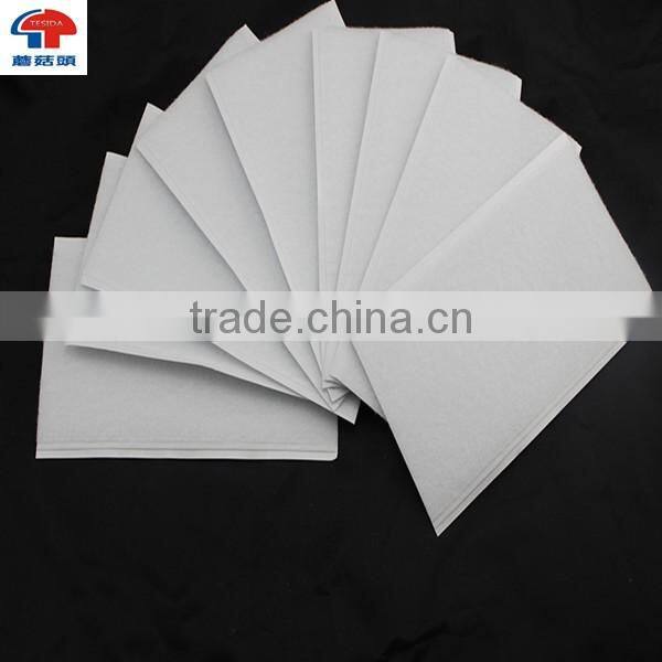 White Hook and loop sticky back adhesive square