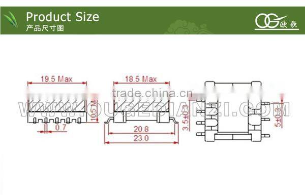 EPC17 high frequency transformer SMD led light