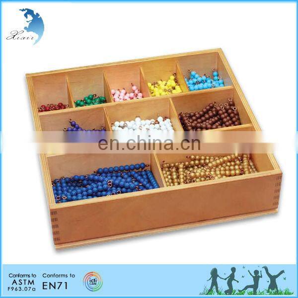 Preschool Wooden Educational Montessori Material EN71 Mathematic Toy Geometric Stick Material