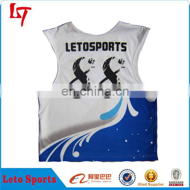 new Style reversible lacrosse jersey/Cheap custom lacrosse pinnies/ Wholesale best quality lacrosse uniform