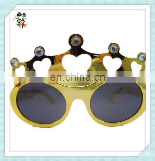 Heart Queen Crown Shaped Cheap Plastic Funny Party Glasses HPC-0687