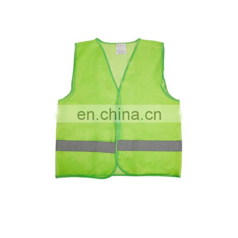 Hot sale small MOQ hi vis vest in 100% Polyester colorful reflective safety vest with EN20471
