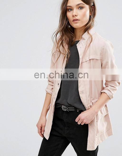 Wholesale lady overcoat dust jacket women long duster coat
