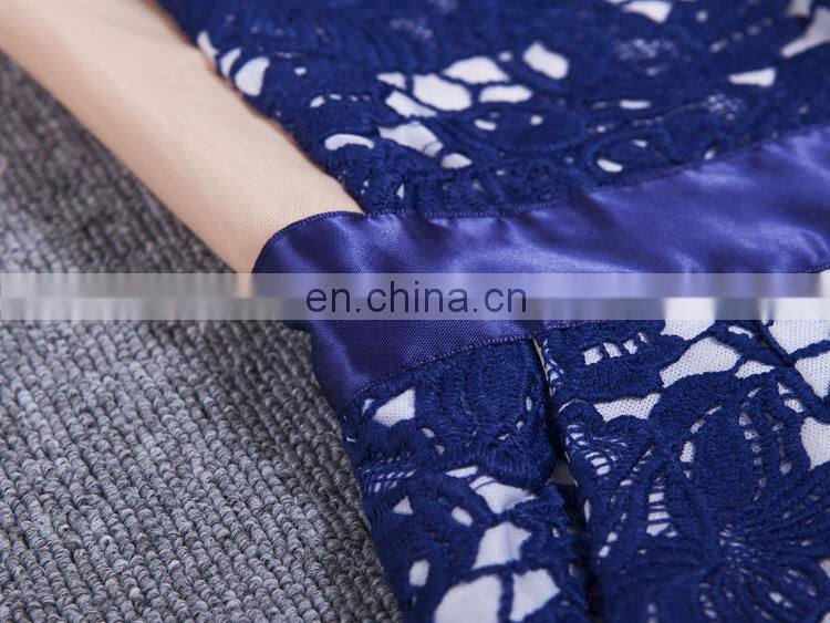 new lace mesh blue women jumpsuit casual jumpsuit wholesale