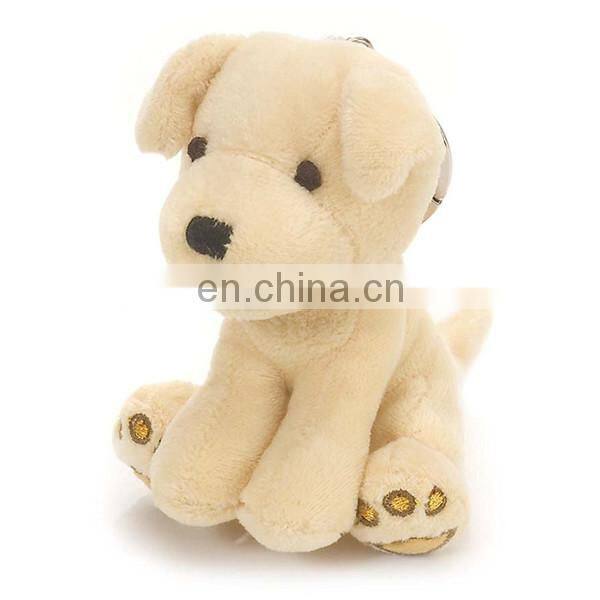 Lifelike Cheap Cute 10cm Custom Stuffed Animal Soft Dog Plush Keychain